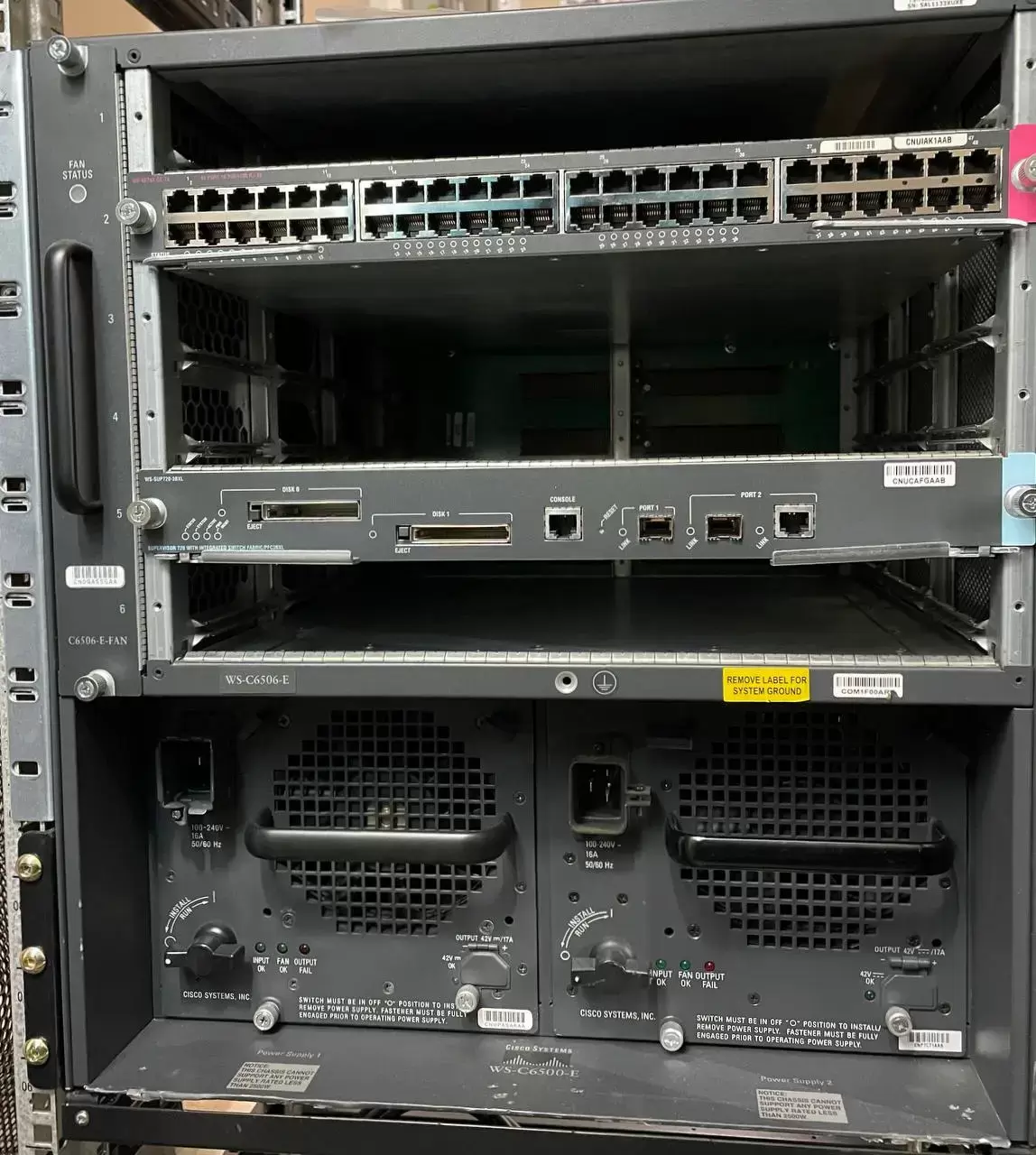 Switch L3/ Router Cisco Catalyst 6506 - SUP720-3BXL